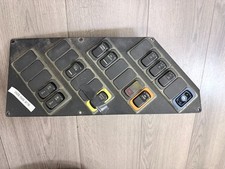 Blue Bird School Bus Dash Switch Panel Warning Lights Service Door Oem Used