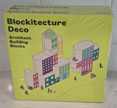 Areaware Blockitecture Deco Architect Building Blocks 10pcs Ages 6+ Wood Set