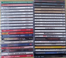 Lot of 43 Sound Effects CDs Loop Sampling Production DJ Movie TV Audio Collage