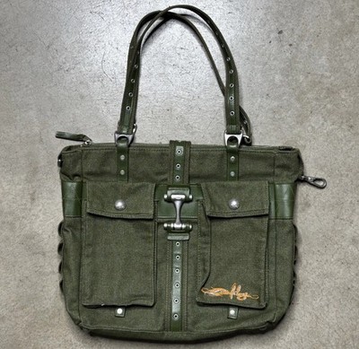 Oakley Tote/Purse army green Tactical Military Green Bag - Y2K Grunge Software!!