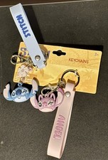 Disney's Stitch Keychain, Angel Keychains, Wristlet, Purse Charm New