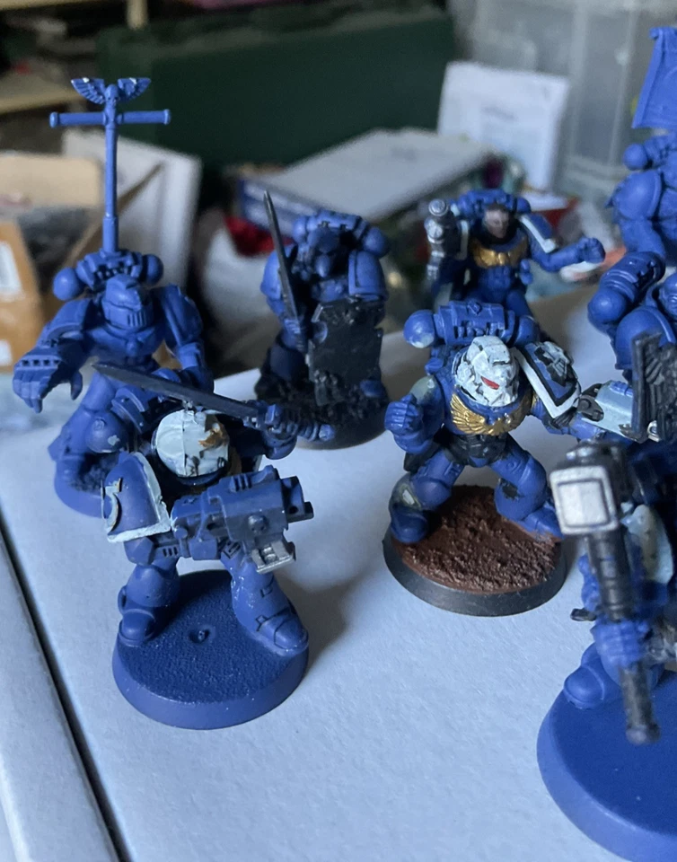 Warhammer 40K Space Marines - 10x Firstborn Tactical Marines (R18) - Image 3 of 4