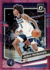 2023-24 Donruss Optic #118 Jaden McDaniels Hyper Pink 4 2 A