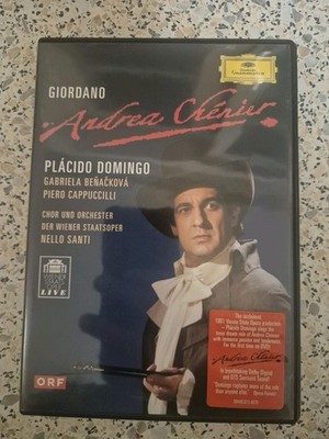 DVD Placido DOMINGO Signiert GIORDANO ANDREA CHENIER Benackova Cappuccilli Santi