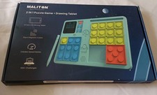 Maliton 2 IN 1 Puzzle Game Drawing Tablet