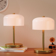 Tgbshine Small Portable Cordless Table Lamp 3-Way Dimmable Touch Rechargeable