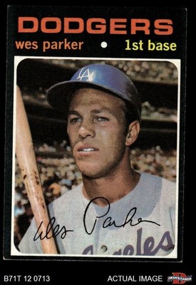 1971 Topps #430 Wes Parker Dodgers 5 - EX