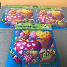 3x PKS of Placemats & COASTERS..4 Pack.