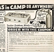 1947 Sport-O-Stove Camp Gas Stove Advertiseme...