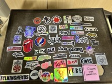 48 Lg Classic Rock Stickers 50s 60s 70s 80s 90s Waterproof The Cure Clash More