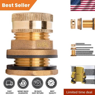 Eco-Friendly LF Compliant Brass Drain Kit for Rain Barrels   4.8 oz Heavy Duty