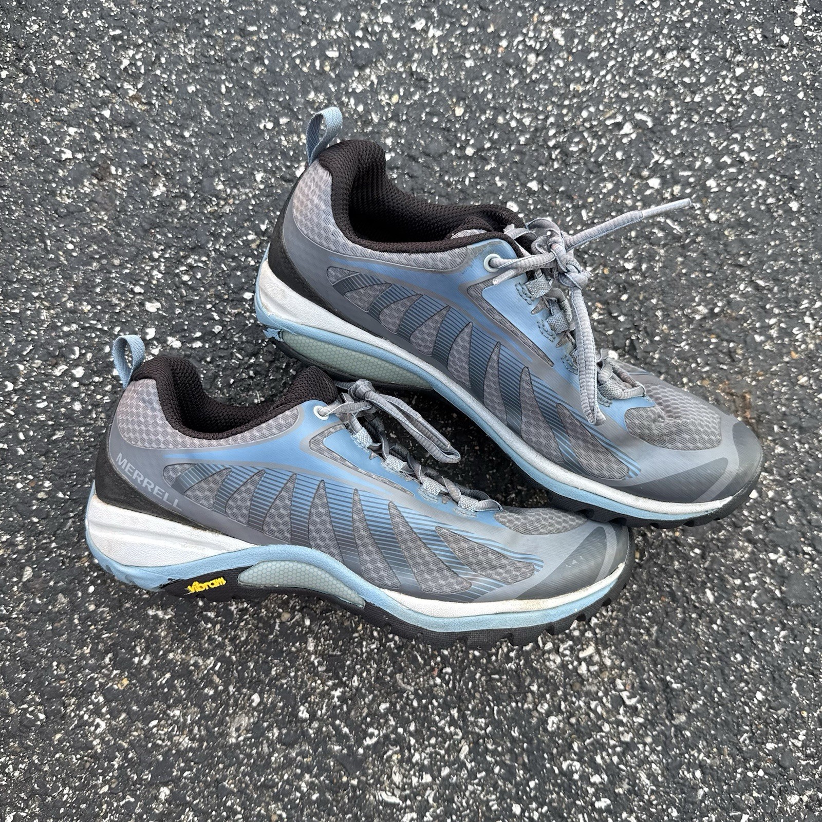 Merrell Scarpe da Trail Escursionismo Donna Siren Edge 3 Sneakers Grigio Blu Taglia 8 5 W