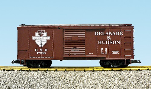 Trenes EE. UU. R19107B G D&H vagón de caja de madera simulada (rojo BC) #17946 | Zustand: New