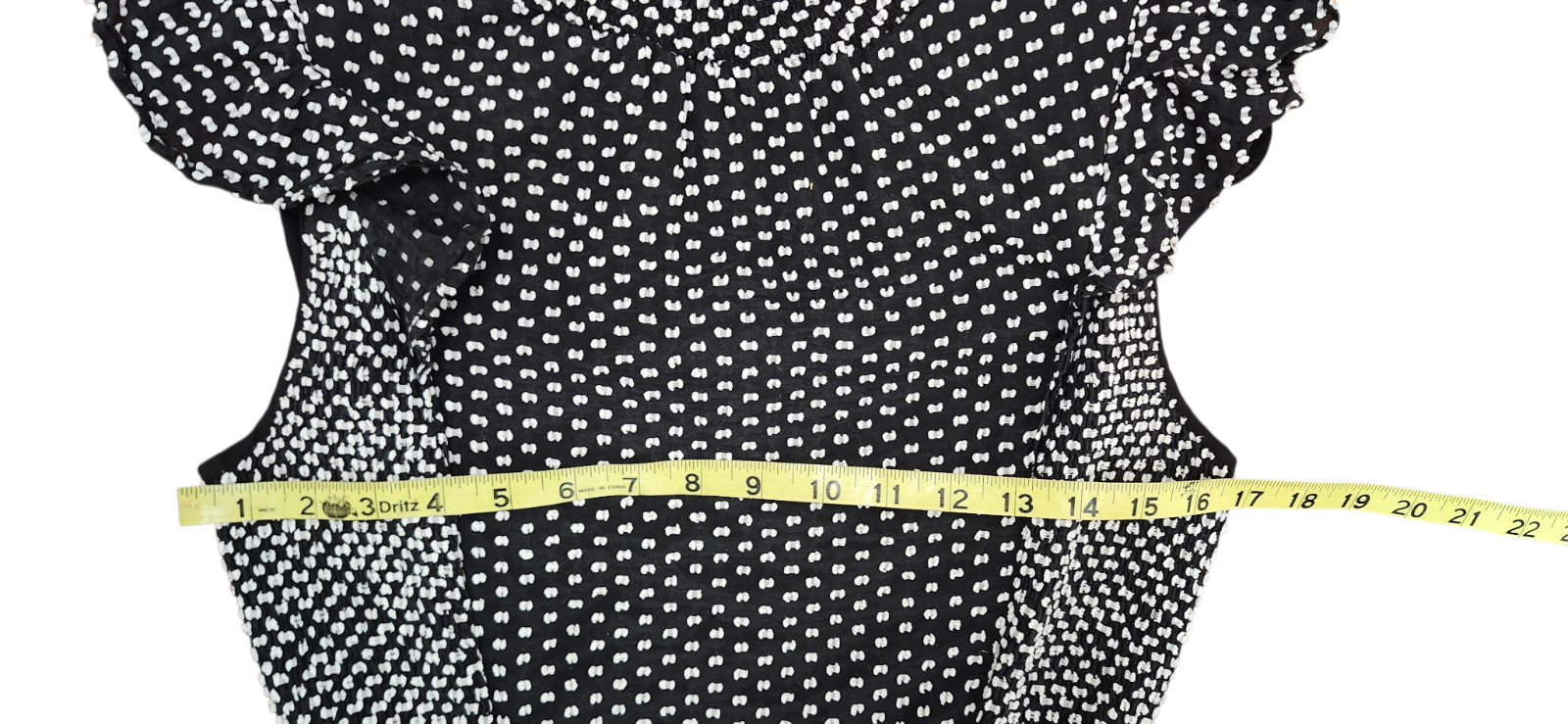 Kate Spade Clip Dot Midi Dress Black White High Neck Ruffle A-Line Silk Blend 6 thumbnail 11