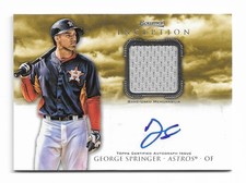 2013  BOWMAN INCEPTION GEORGE SPRINGER RPA CARD , MINT LIKE NEW.