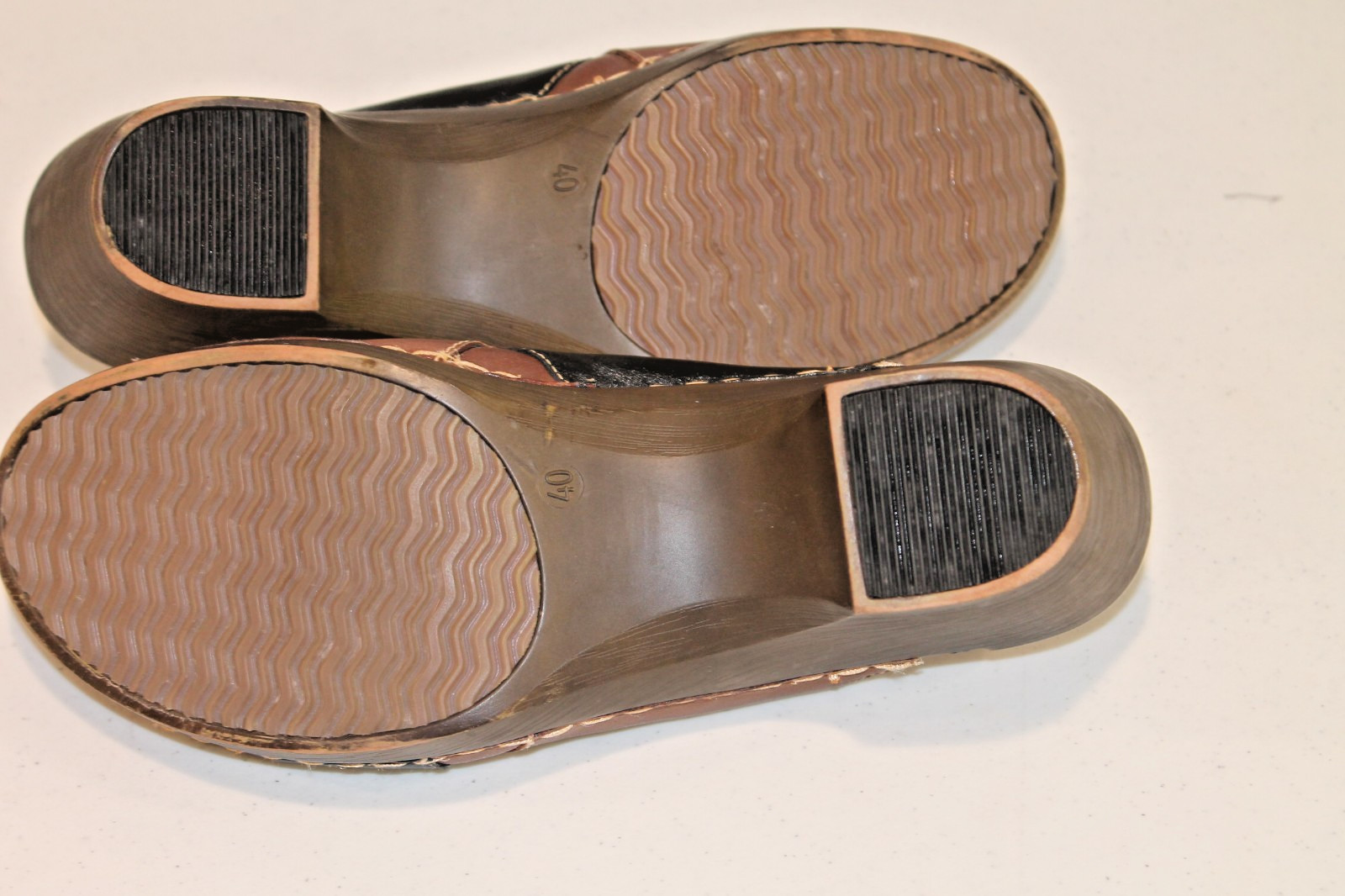 Spring Step Brown Leather Two Tone Patchwork Comf… - image 7