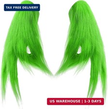 GRINCH Christmas Green Furry Hand Gloves Adult GREEN MONSTER