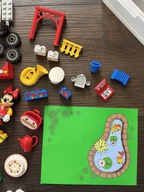 LEGO Mickey Mouse: Minnie's Birthday Party (4165) Missing 4 legos - NO BOX**