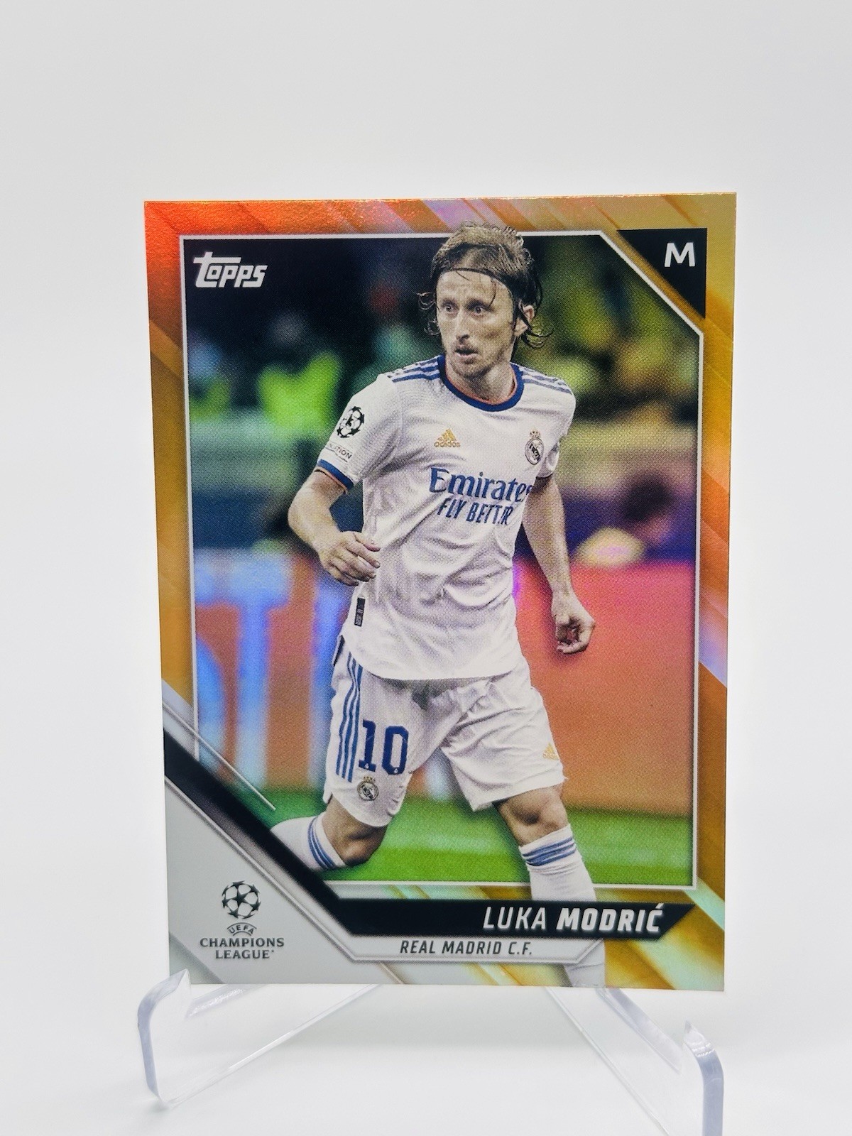 Topps 2021-22 UEFA Champions League Orange Foil Luka Modrić #35 Real Madrid /25