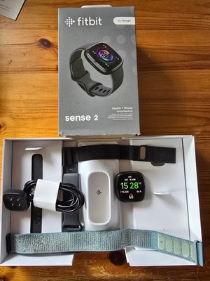Fitbit Sense 2 40,5mm Aluminiumgehäuse-Graphit mit 4 Armbändern