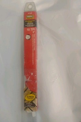 Mibro Industries Reciprocating Blades 10 TPI 8 In 5 Pack Of Brand New Blades