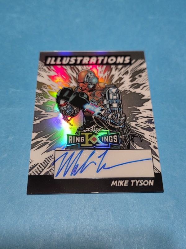 IRON MIKE TYSON 2026 LEAF RING KINGS BOXING AUTO # 8/10 Illustrations 