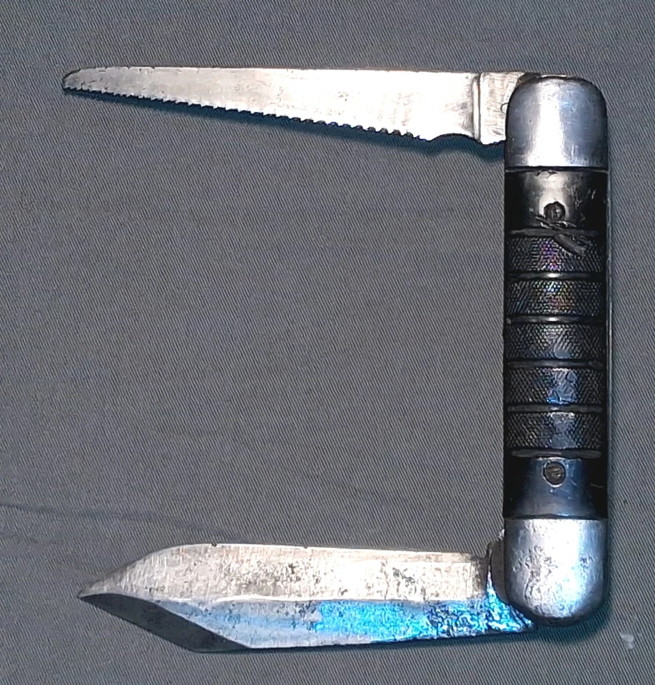 NAVAJA DE BOLSILLO PLEGABLE COLONIAL WW2 NAVY PILOTS SURVIAL  Foto 3 de 4