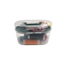 Portable Sewing Kit with Thread Needles Buttons Scissors Safety Pins Travel