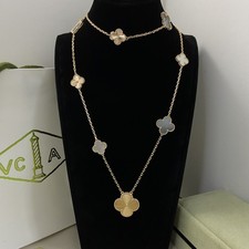 Lucky Four Leaf Clover Necklace Design Pendant Luxury Gift Set For Women