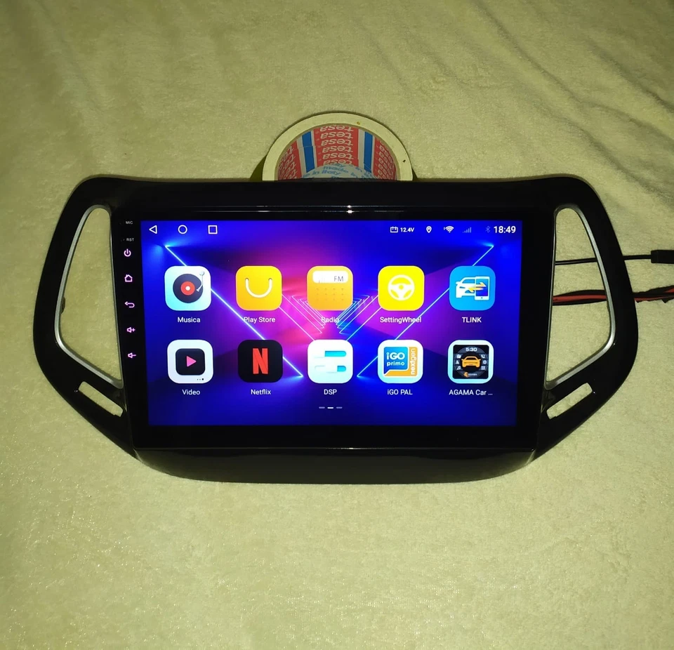 Jeep Compass Stereo Navigatore Android 15 Wi-Fi 5G QLED CarPlay RDS DSP GPS... - Immagine 4 di 4