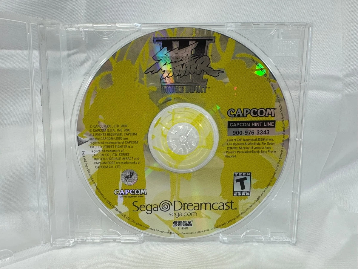 Street Fighter 3 Double Impact – Version Japonaise Dreamcast, Avec Carte Spin Et Inscription