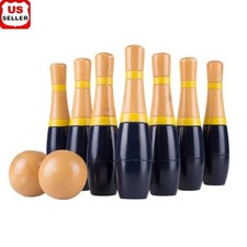 Lawn Bowling Game Set Indoor Outdoor Fun Kids Adults Perfect Party Activity New