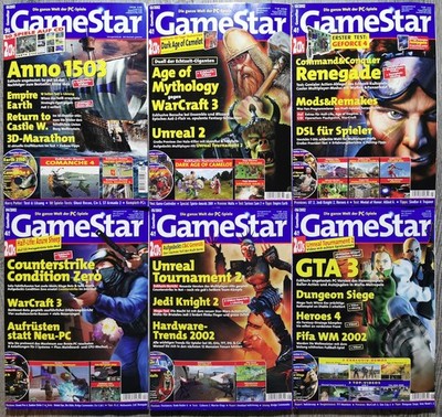 GameStar 2002 kompletter Jahrgang mit allen Demo- und Video-CDs