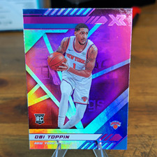 Panini 2020-21 Chronicles XR Obi Toppin Rookie Card #288 New York Knicks. rookie card picture