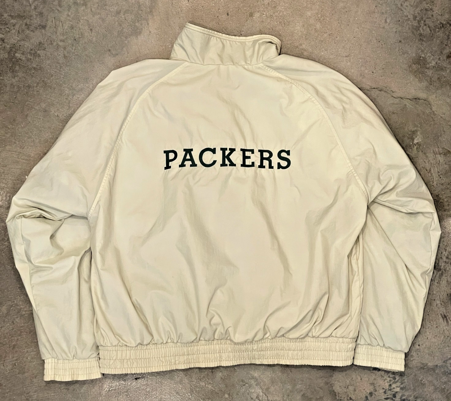 Champion Green Bay Packers Bomber Jacket Mens XL Vintage Boxy Fleece Lined NFL thumbnail 2