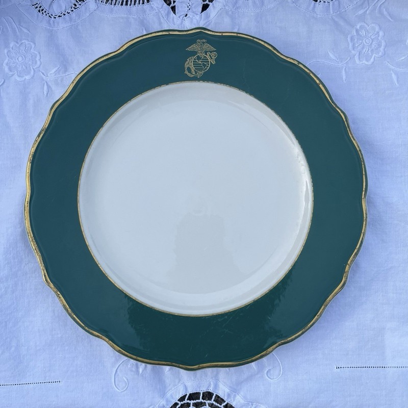 RARE! USMC U. S. Marine Corps Dinner Plate General Officer’s Field Mess Plate