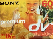Sony Premium SP60 LP90 Mini DV Metal Evaporated Cassette Tape (DVM60PR3)