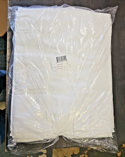 Twin Size Flat Hospital Bed Sheets, Poly, 66x104 inch, White, 6-Pack