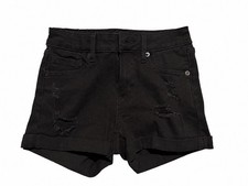 Aeropostale Flex Effects High-Waisted Denim Midi Shorts Size 00