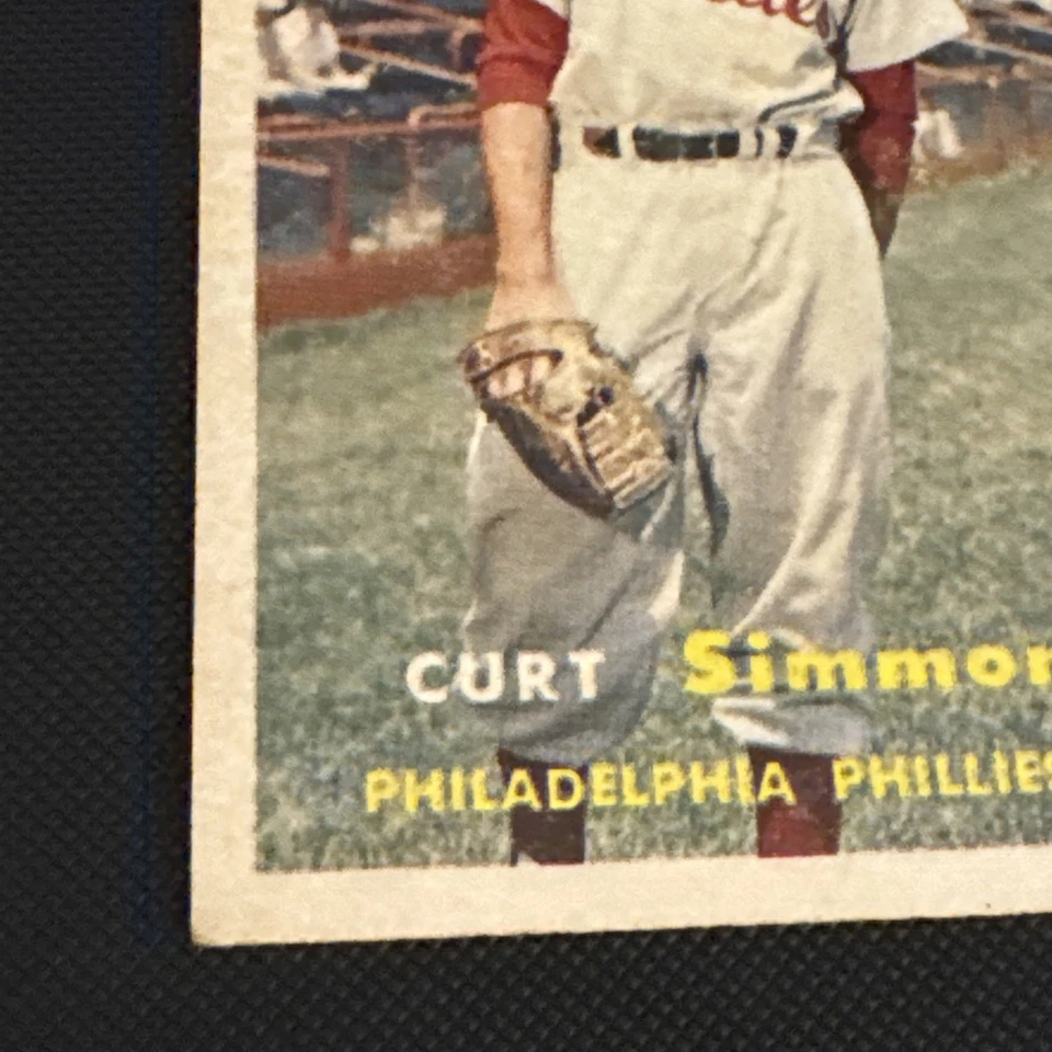 1957 Topps #158 Curt Simmons - EX no creases - Image 2 of 4