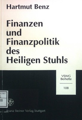 Finanzen und Finanzpolitik des heiligen Stuhls: Römische Kurie und Vatikanstaat