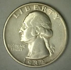 1932 S Washington Silver Quarter 25c US Coin San Francisco Extra Fine Circulated