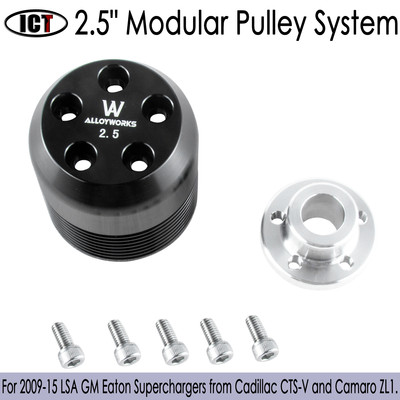 2.5'' Upgrade Modular Pulley System Fit 2009-2015 14 13LSA GM Eaton Superchargers