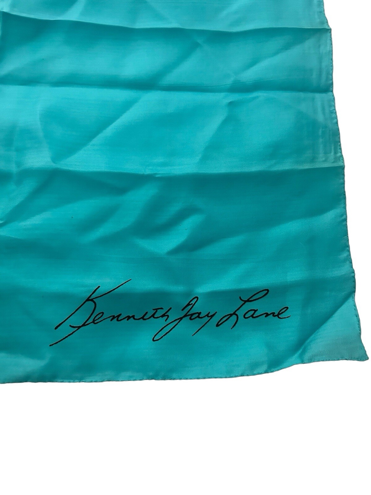 VTG. Kenneth Jay Lane Pure Silk Scarf Chain Links… - image 2