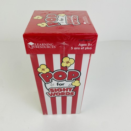 LEARNING RESOURCES Pop for Sight Words, LSP 8430-S Word Cards Ages 5 & up Sealed - Picture 2 of 7