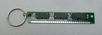 Vintage Computer Memory Keychain 30-Pin 3-Chip SIMM RAM Hyundai Korea ...
