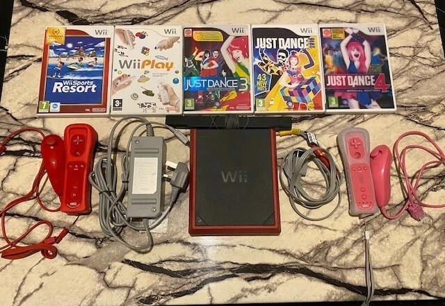 Nintendo Wii Mini Red Bundle