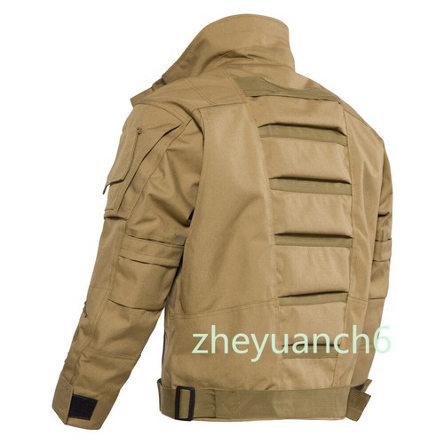 Outdoor Herren Erwachsene Armee Militär Taktische Jacke Winddicht Tasche Wandern Oberteil Mantel - Bild 3 von 13