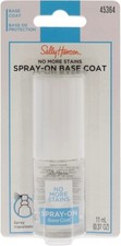 Lot of 3 Sally Hansen No More Stains Spray On Base Coat 45364 NeW 0.37 oz