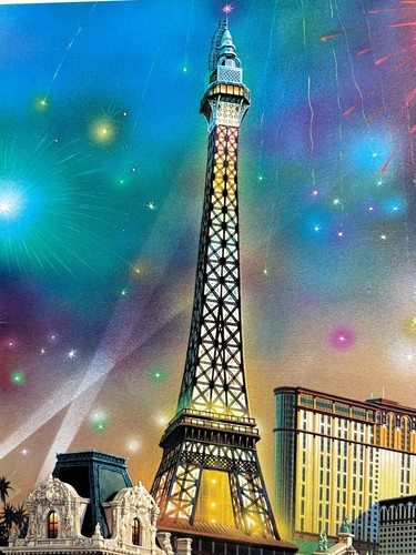 Alexander Chen Paris Las Vegas Signed/Numbered Lithograph 24x18" Art Print - Picture 6 of 6